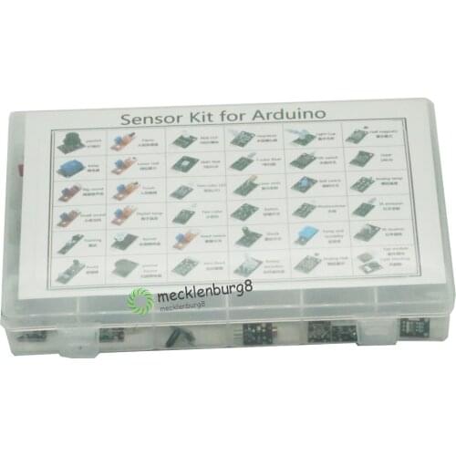 37 in 1 Sensor Kit for Arduino for Beginners DIY Fans Flame Switch Temperature Color LED Buzzer Replay with Retail Box