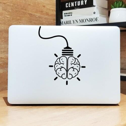 Creative Brain Bulb Laptop Sticker for Macbook Decal Pro 16" Air Retina 11 12 13 15 inch Mac Book 14 Dell HP Notebook Vinyl Skin