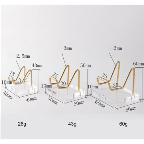 Display Stand Mineral Geode Fossil Crystal Ball Sphere Rocks Agate Holder