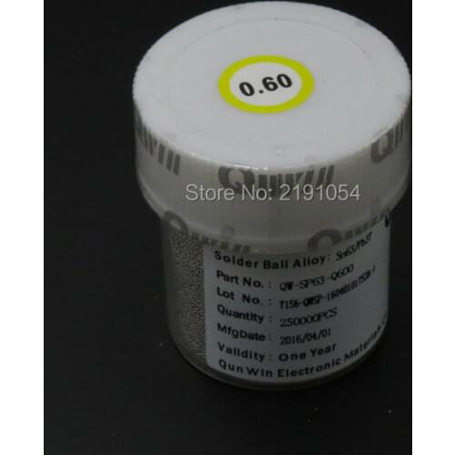 Qwin 250K 0.6mm PCB Chip set Chips BGA Reballing Solder Balls Leaded Free shipping