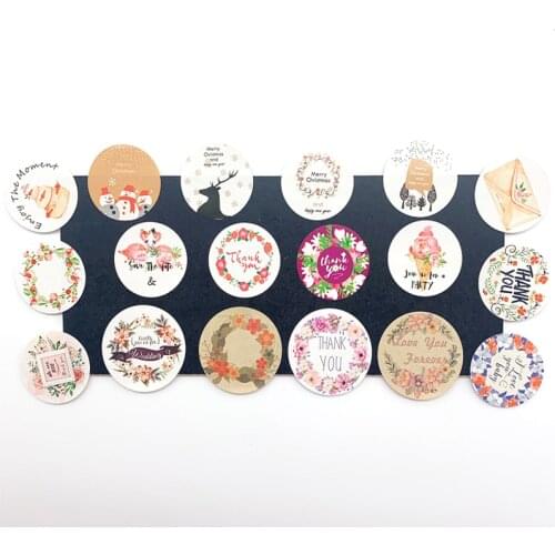 120pcs/lot Colorful Garland THANK YOU Scrapbooking Material Pegatinas for Decoration Gift Junk Scrapbook Stickers Favor