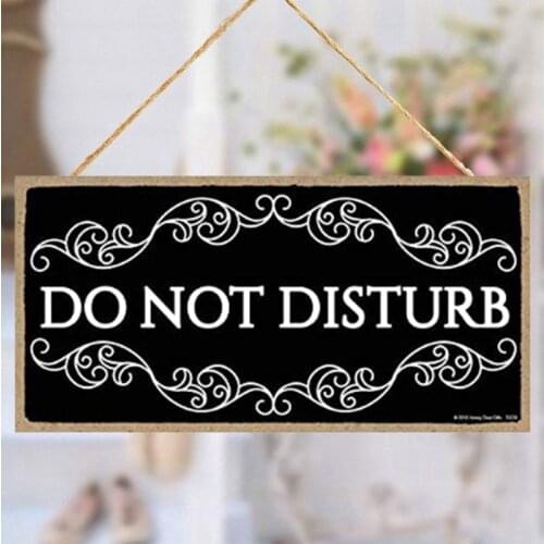 Black Door Hanger MEETING IN PROGRESS Do Not Disturb Home Office Accessory Sign Plaque For Home Office Study Door Decor
