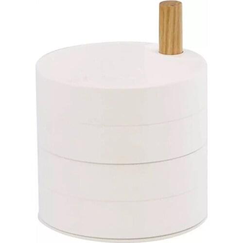 Ladies Jewelry Storage Box Four-Layer Rotating Design Necklace Earrings Rings Bracelets Jewelry Storage Box Organizer