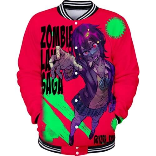 Zombie land saga 3D Printed Baseball Jackets Women/Men Fashion Long Sleeve Jacket Hot Sale Casual Streetwear Clothes