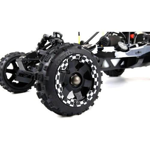 1/5 Rc Car Rofun Racing Plastic Wheel Hub Outer Ring and Sticker Kit for Hpi Rovan Km Baja 5b 5t 5sc Parts