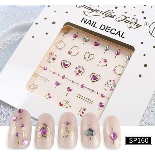1psc Embossed Paste Beauty Nail Art Decorations Manicure Nails Decal DIY Gold Bronzing Colorful 3D Nail Sticker Flower