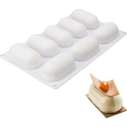 1PCS Silicone Pillow Shape Mold For Baking Chocolate Dessert Ice-Creams Mousse Mould Cake Decorating tools Ice Creams