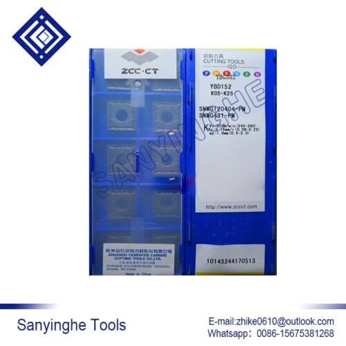 Free shipping high quality 10pcs/lots YBD152 SNMG120404-PM cnc carbide turning inserts