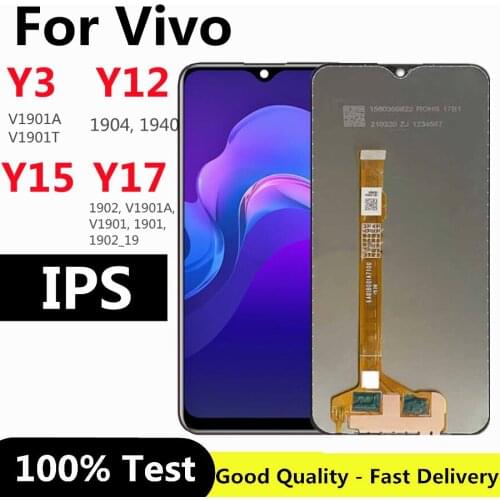 6.35 inch For BBK Vivo Y3 Y12 Y15 Y17 2019 Full LCD DIsplay Touch Screen Digitizer Assembly Replacement for vivo Y12 LCD