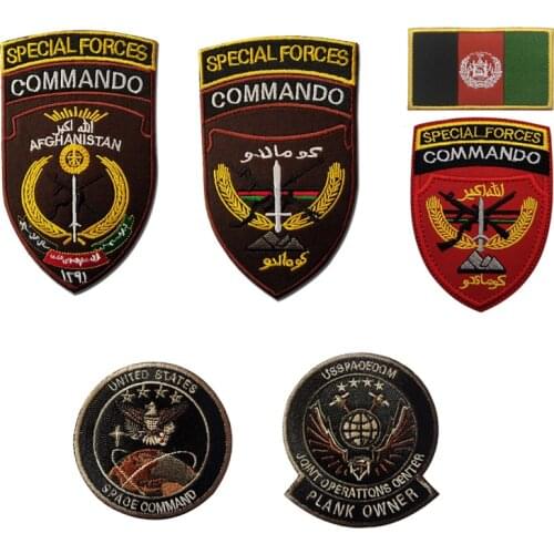 USA SPECIAL FORCES COMMANDO Embroidery Emblem Tab Patch Military Badge Applique for Clothing Jackect Backpack