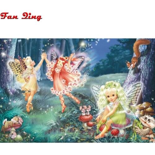5D DIY Diamond Painting Full Square/Round Drill butterfly fairy 3D Rhinestone Embroidery Mosaic Cross Stitch gift Home Decor
