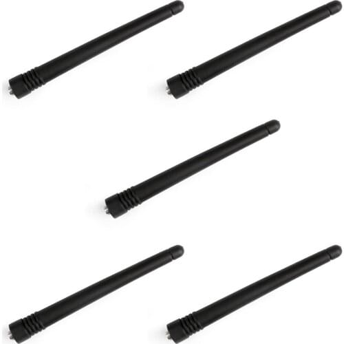 Artudatech For Baofeng UV-5R UV-82 Two-way Radio 5Pcs Antenna Dual-Band UV SMA-Female 120mm