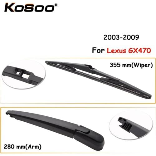 KOSOO Auto Rear Car Wiper Blade For Lexus GX470,355mm 2003-2009 Rear Window Windshield Wiper Blades Arm,Car Accessories
