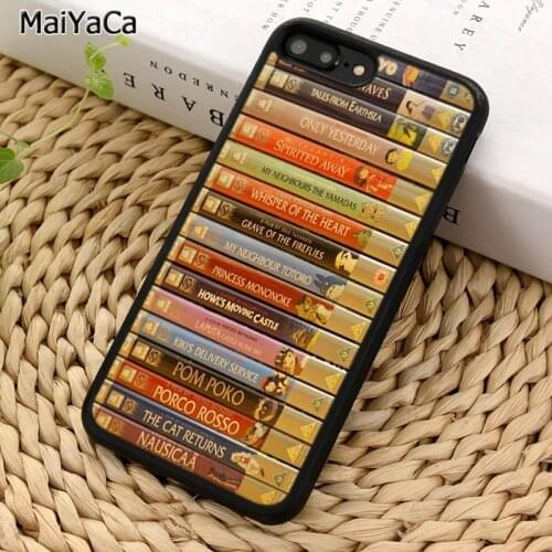MaiYaCa books of fantasy ghibli spirited away Phone Case For iPhone 5 6S 7 8 plus 11 12 Pro X XR XS Max Samsung Galaxy S8 S9 S10