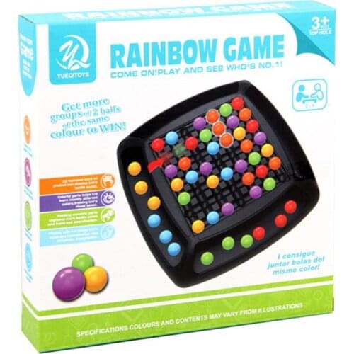 Children Rainbow Ball Elimination Game Puzzle Parent-child Interactive Games Toy B36E