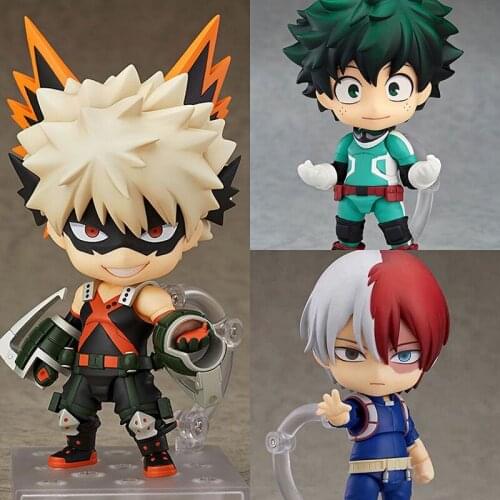My Hero Academia Anime Bakugou Katsuki Todoroki Shouto 705 & Midoriya Izuku 686 Boku My Hero Academia Figure 1112 Q Version Toys