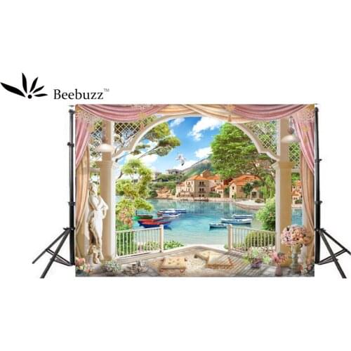Beebuzz Photo Background Boating, Tourist Scenery Photo Backdrop