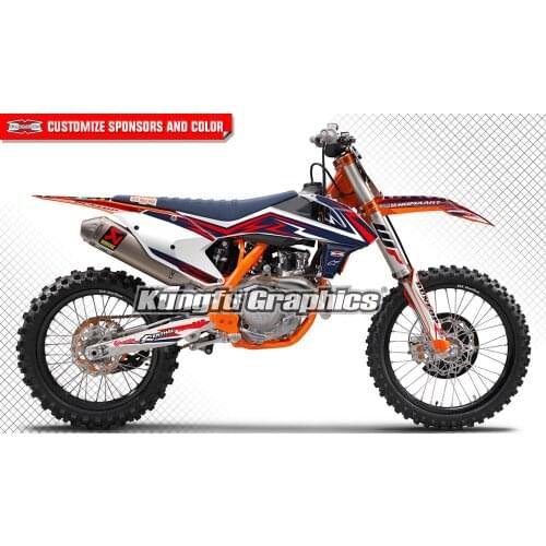 KUNGFU GRAPHICS Motocross Supercross Racing Stickers Decals Kit for 125 150 250 350 450 SX SXF SX-F XCF XC-F 2016 2017 2018