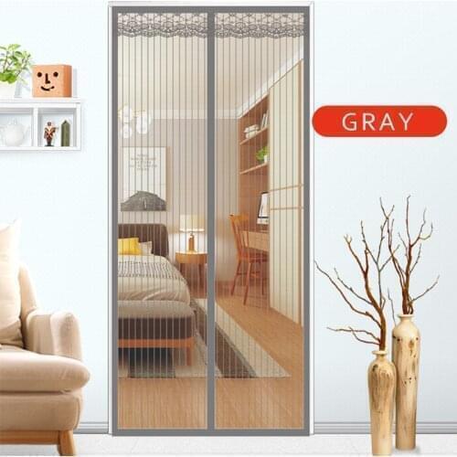 Summer Anti-mosquito Insect Magnetic Net Automatically Closes Screen Door Mesh with Velcro for Free Delivery