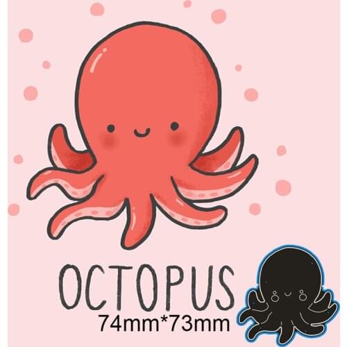 74*73mm Little Octopus Metal Dies for 2020 New Stencils DIY Scrapbooking Paper Cards New Craft Making Craft Decoration