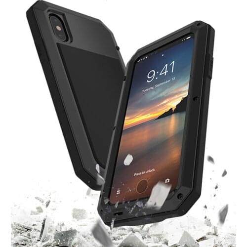 Seonstai Metal Doom Armor Shock Droproof Shockproof Mobile Phone Bag Case for IPhone 5SE 8 X 6 6S Plus Coque iPhone 7 plus Cases