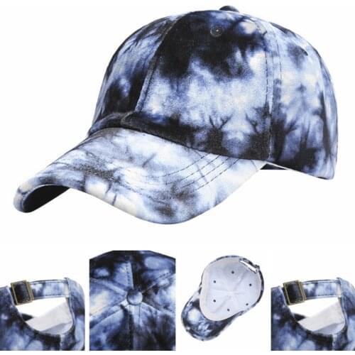 Fashion Outdoor Tie-dye Baseball Hat Women Men Stylish Hats for Travel Daily Wear