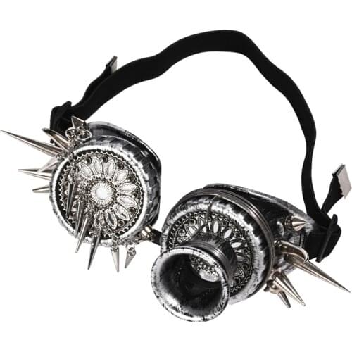 Fashion Men Women Welding Steampunk Goggles Glasses Rivet Retro Gothic Cosplay Spikes Chains Punk Goggles