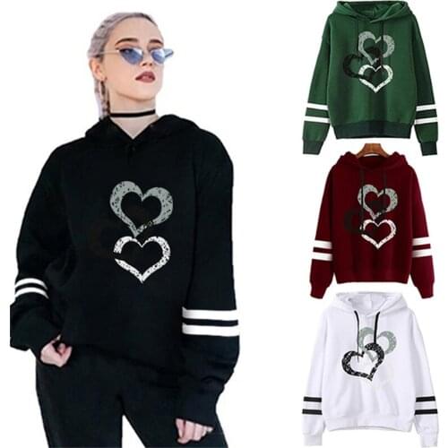 Fashion Autumn Hoodies Women Letter Printed Long Sleeve Tops Hooded Pullover Loose Sweatshirts Payton Moormeier Merch Hoodie