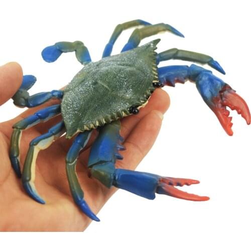 Sea Lifes Animals Models Education Simulated Crab Model Cartoon Summer Wash Toy Bathroom Playing Water Funny Toys
