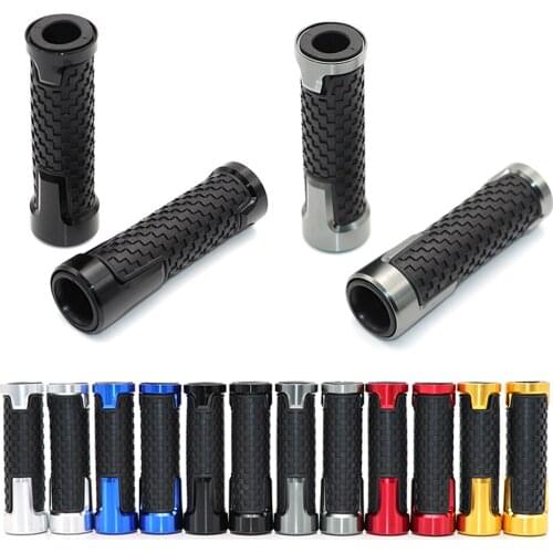 Motorcycle 22mm Aluminum Rubber Gel Handle Bar Grip Hand Grips for Vespa Scooter LT LX GT GTS GTV 300 250 125 200 Sprint 150