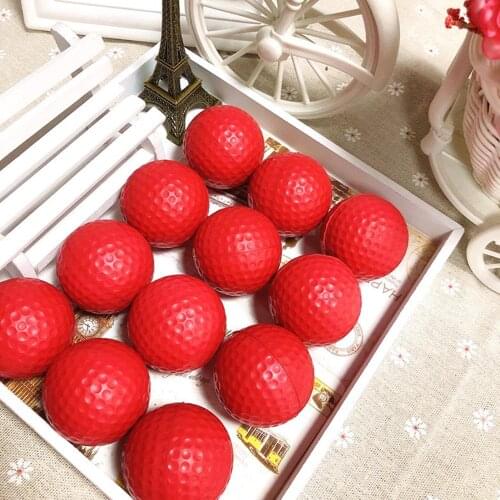 10Pcs 4.2cm Golfer Foam Golf Soft Indoor Outdoor Practice Balls Golf Swing Exercise Training Aids Tools Accessories