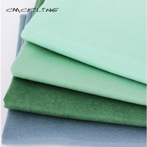 CMCYILING 4 Pcs/Lot,45*55cm Soft Felt Fabric For Kids Needlework DIY Sewing Dolls Crafts Polyester Cloth