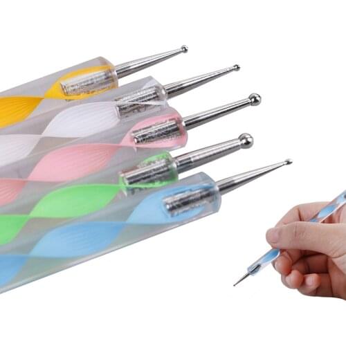 5Pcs Mandala Dotting Tools Painting Stencils Rocks Template Set Acrylic Rods Ball Stylus Painting Pottery Clay Craft Nail