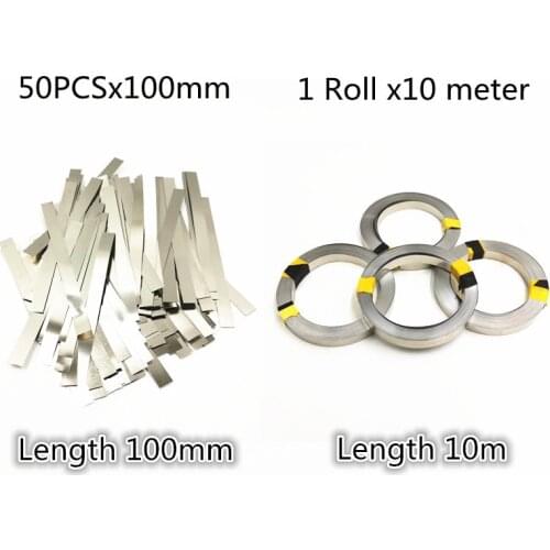 Nickel ;Plated Steel Strip Nickel Plate Strap Sheets For 18650 Li-ion Battery Spot Welding Machine Spot Welder Battery Welders
