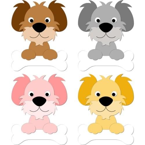 New dog Wooden Die Scrapbooking C2735 Cutting Dies Multiple Sizes Compatible with most die cutting machines