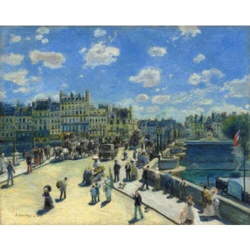 One piece Monet Canvas Painting City street scenery Art Picture Home Decor On Canvas Wall Prints Artworks