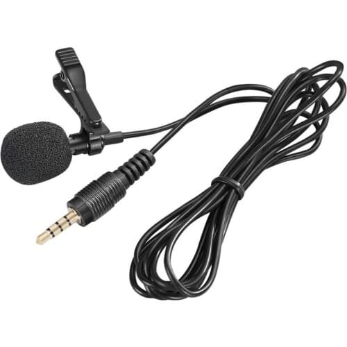 Mini Lavalier Mic Microphone Case For Iphone Smartphone Recording Pc Clip-On Lapel Support Microphone Answering Phone