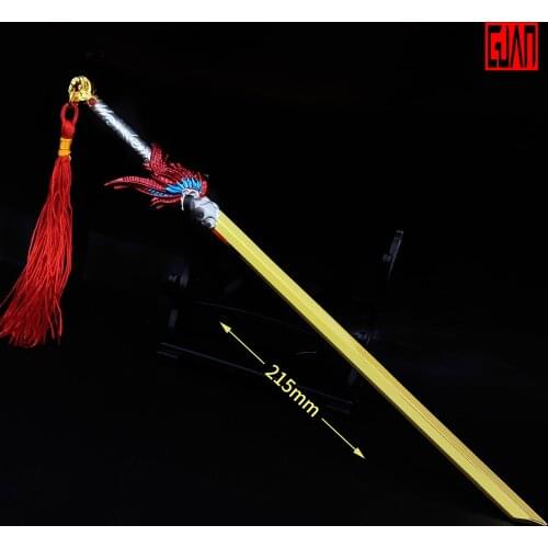 King Glory Weapon Surrounding Yaoyun Eagle Flying General Alloy Model Ornament Chain Pendant 22cm Metal Die-casting Mini Toy