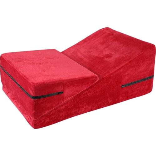 Sexy Sofa Love Chair Elastic Sponge Fun Triangle Pillow Bed Couples Game Pillow Auxiliary Toy Adult Sex Products Posture Mat