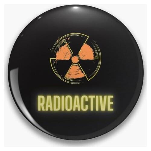 Radioactive Soft Button Pin Collar Lover Cute Gift Badge Women Creative Jewelry Funny Metal Lapel Pin Decor Clothes Brooch