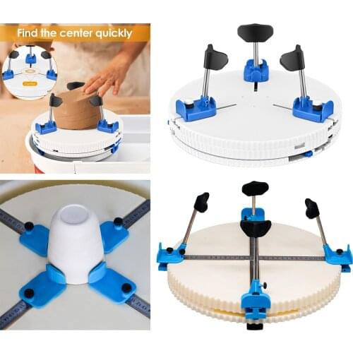 Adjustable Pottery Ceramic Trim Holder Clip Centers Pottery Wheel Pottery Trimming Turntable Clamp Repair Tools