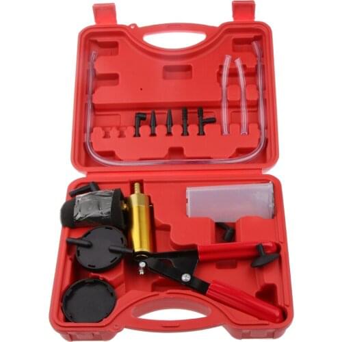 Hand Held Brake Bleeding Vacuum Pump Bleeder Tester Garage Tool Kit for Car Van Bike