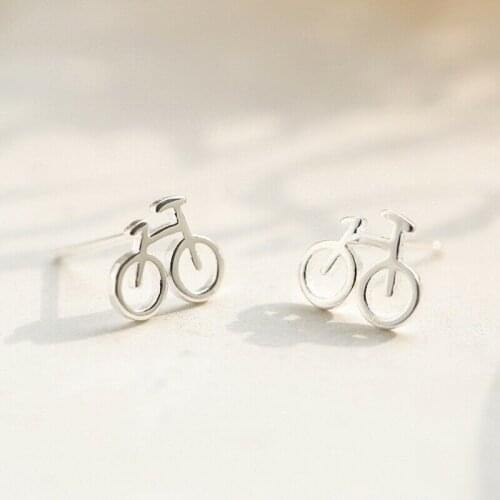 Earrings Mini Jewelry Bicycle Gift Clear Fashion Bike Little For Women fashion Jewelry