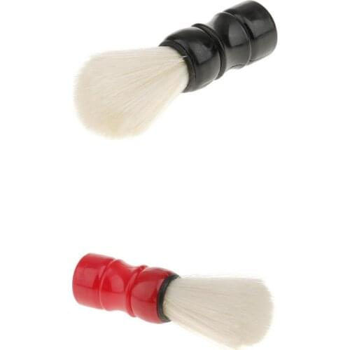 2pcs Men Fashion Shaving Brush Soft Bristle Beard Mustache Hair Salon Tool