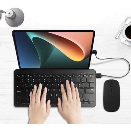 Wried Keyboard For Huawei MediaPad M3 M5 Lite 8 10 8.0 10.1 8.4 inch Tablet PC Ultra Slim Mini Wired Keyboard Case With Stand