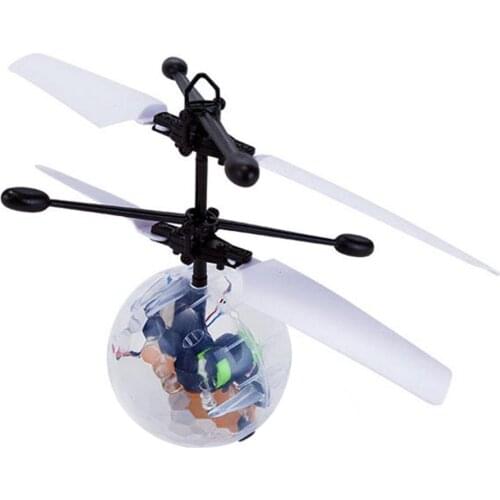 Hand Induction Aircraft Flying Ball LED USB Charge Helicopter Kid Toy Gifts
