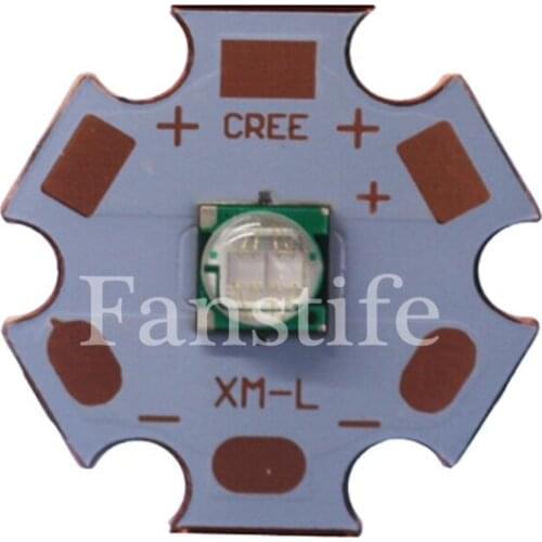 5W Ultraviolet UV 365nm 380nm 395nm 420nm High Power Led Emitter on 20mm Copper Star