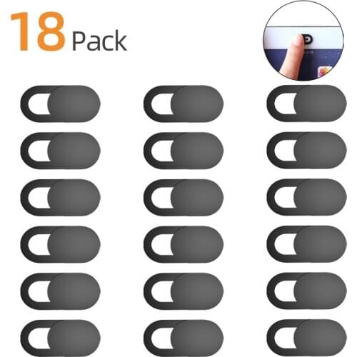 18PC/9PC WebCam Cover Shutter Magnet Slider Plastic For iphone Laptop Camera Web PC Tablet Smartphone Universal Privacy Sticker