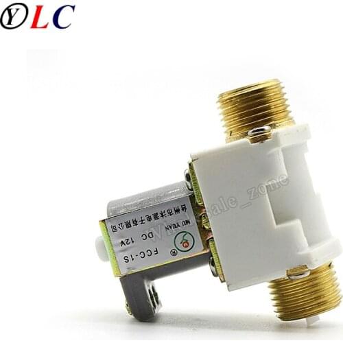 5pcs/lot,NEW DC 12V 1/2" Electric Solenoid Valve for Water Air 0.02~0.8Mpa No Pressure Normally open