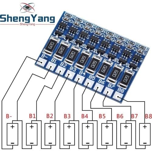ShengYang 8S 4.2v li-ion balancer board 18650 li-ion balncing full charge battery balance board